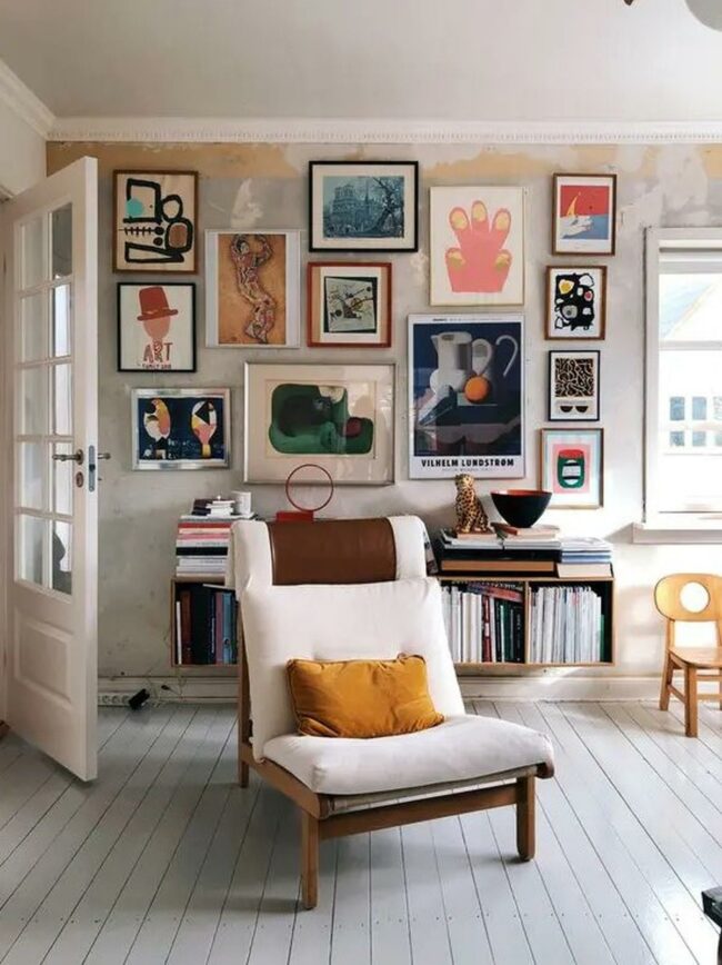 Colorful Art Gallery Corner