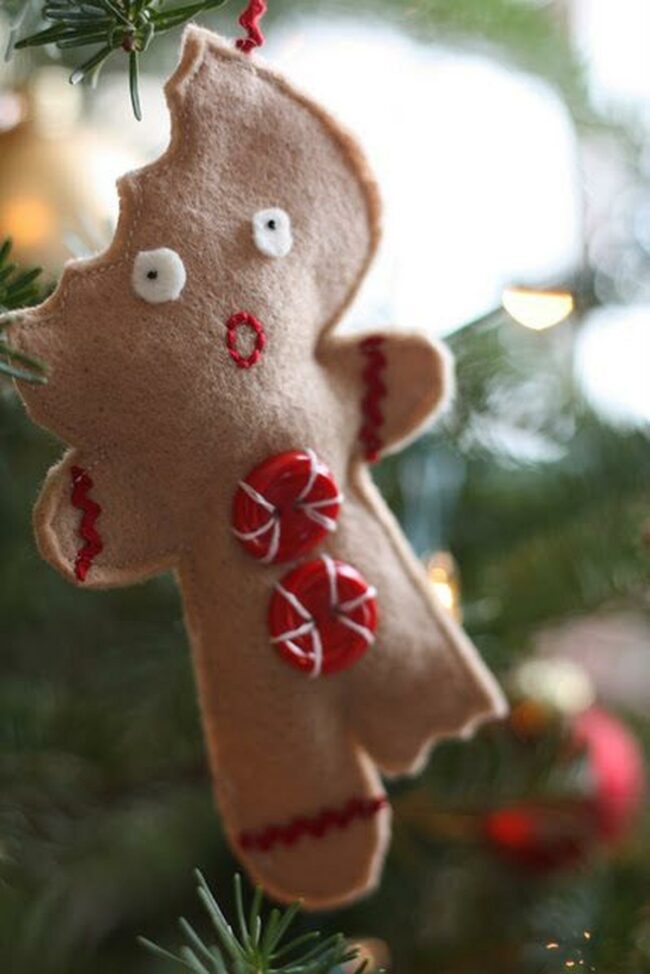 Felt Gingerbread Tree