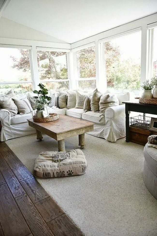 Sunlit White Seating Sanctuary