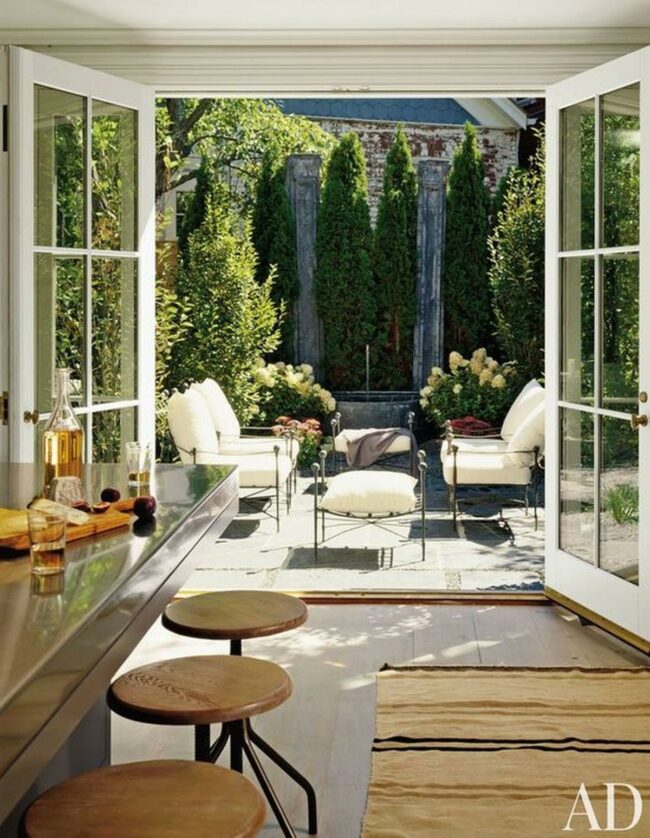 Garden-View Kitchen Flow