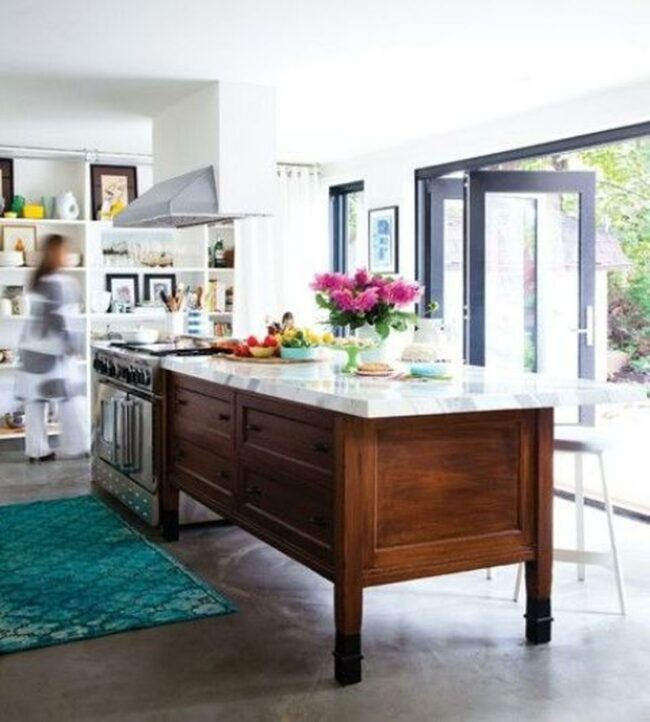 Marble Kitchen Island