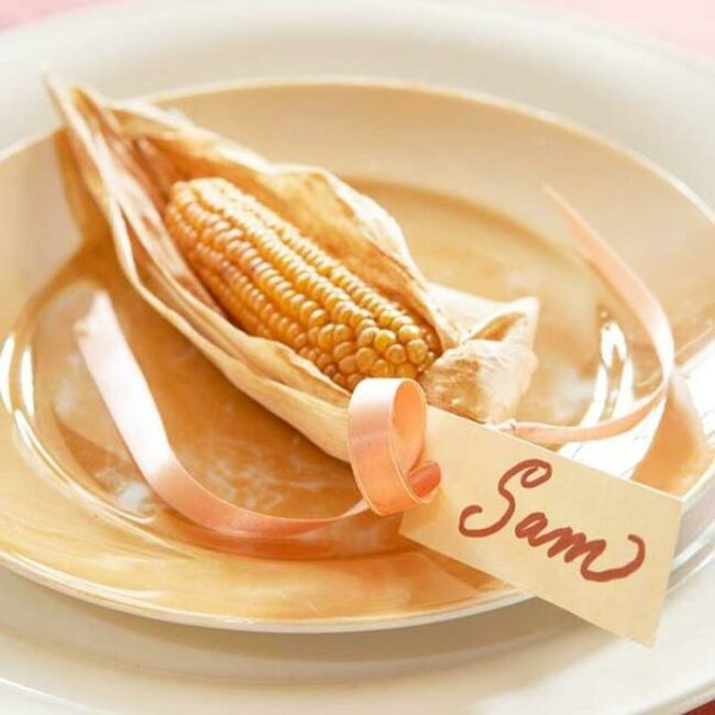 Golden Corn Place Card