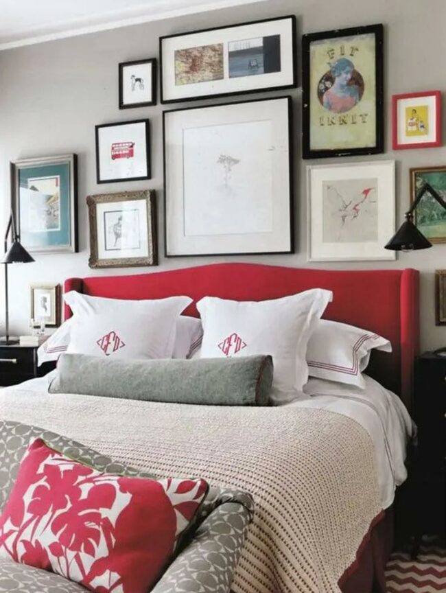 Bold Red Headboard Sanctuary