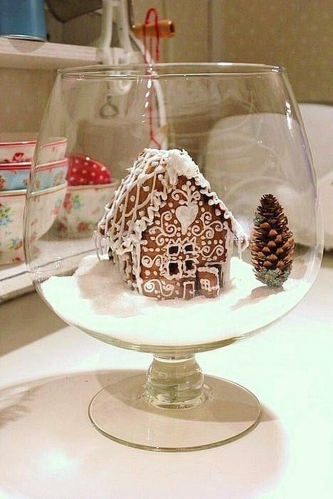 Glass Dome Gingerbread Displays
