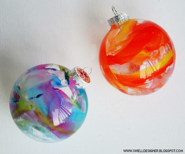 Molten Swirls Glass Spheres