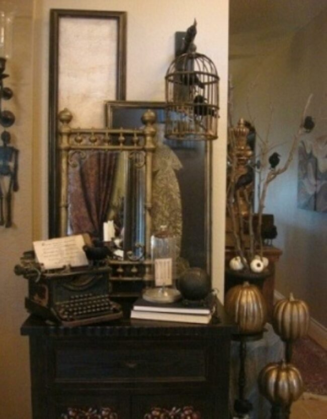 Vintage Typewriter Golden Touches