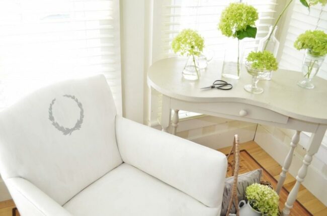 Sunlit White Tranquility Corner