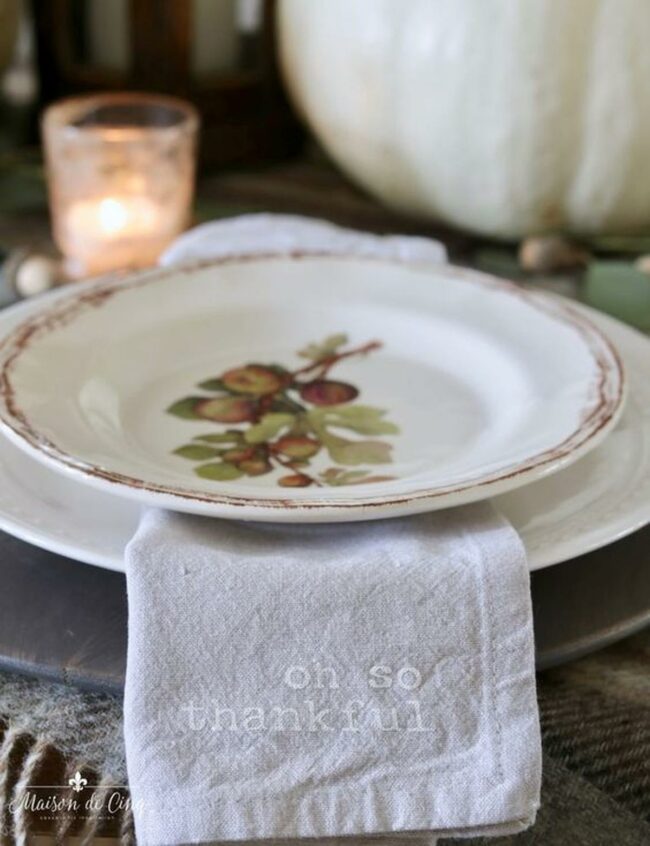 Thankful Autumn Table Setting