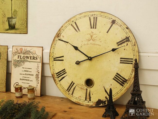 Vintage Yellow Clock Corner