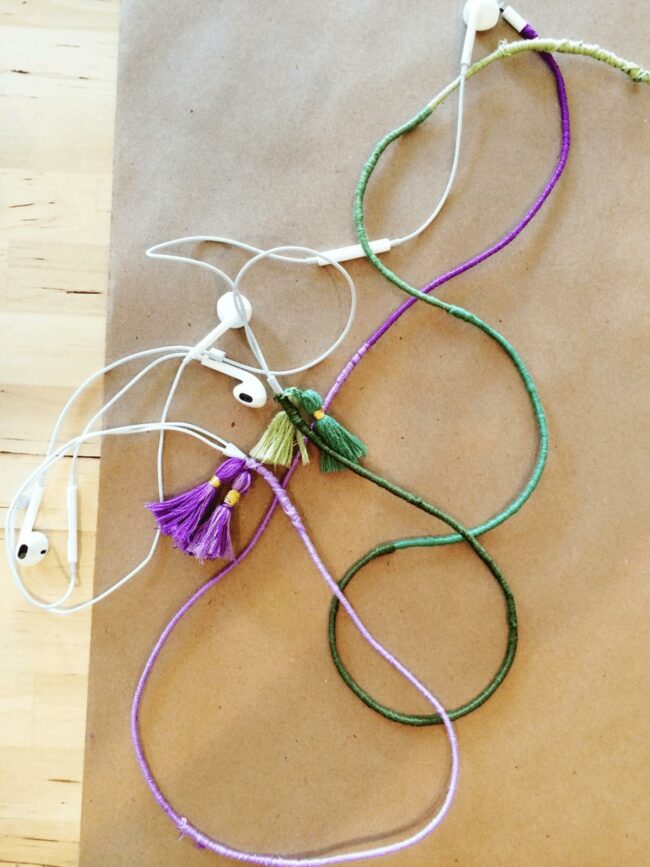Threaded Cord Earphone Colors