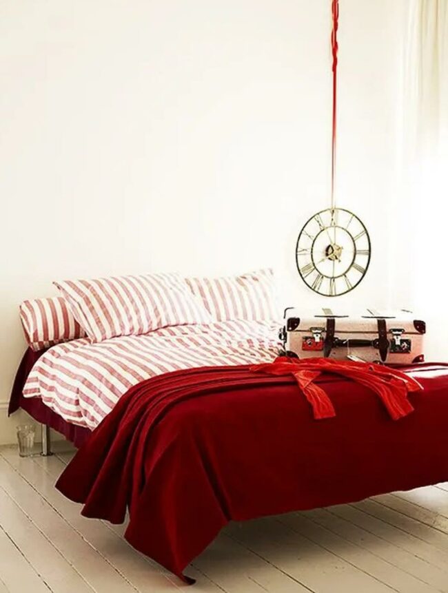 Red Striped Beach Retreat