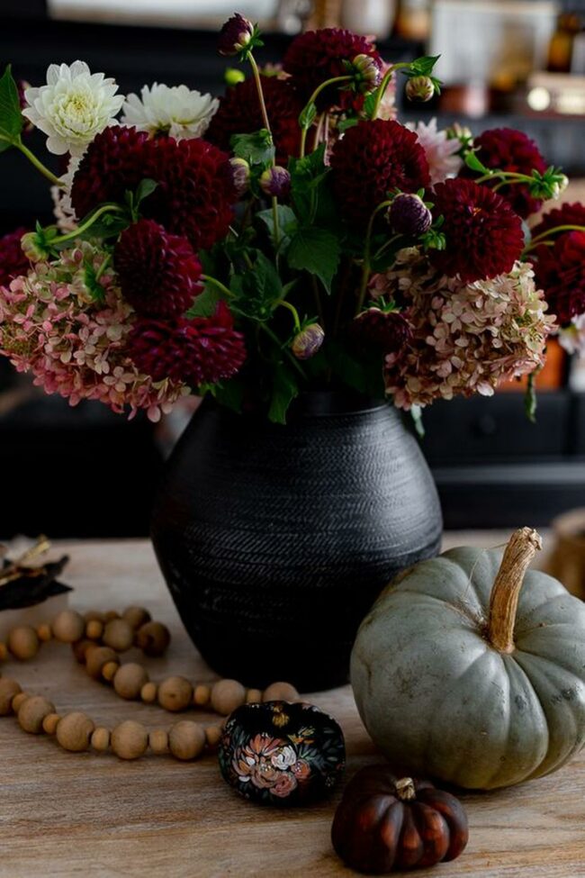 Bold Red Floral Centerpiece