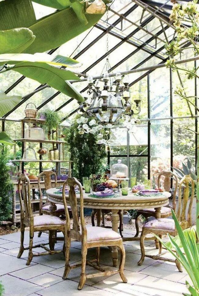 Luminous Botanical Dining Sanctuary