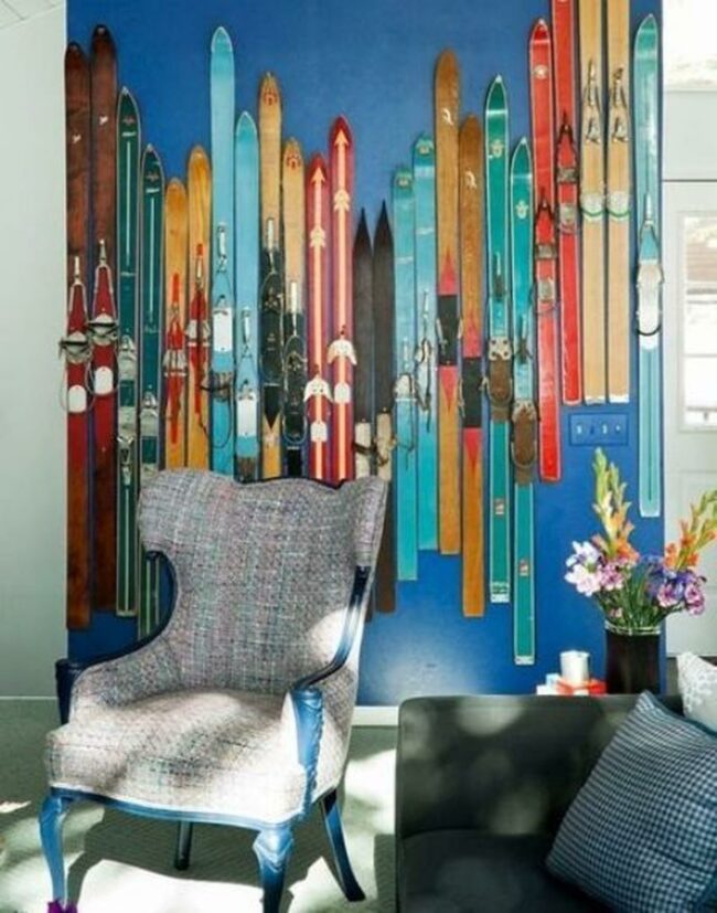 Colorful Vintage Ski Wall Gallery
