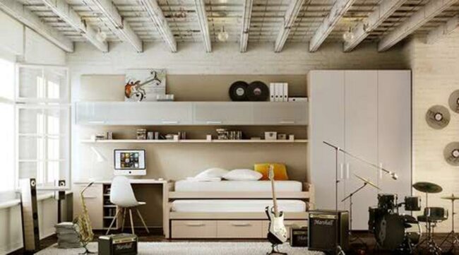 Bright Musician's Wooden Nook