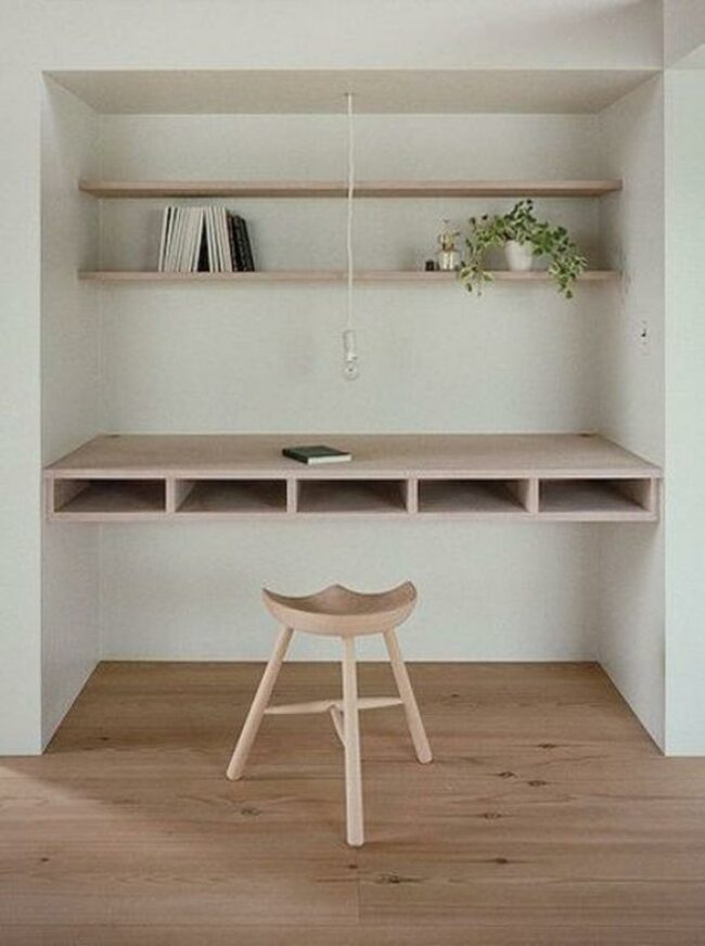 Minimal Wood Workspace