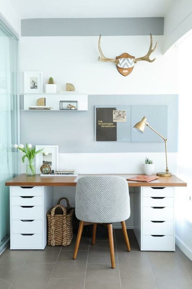 Cerulean Chevron Workspace