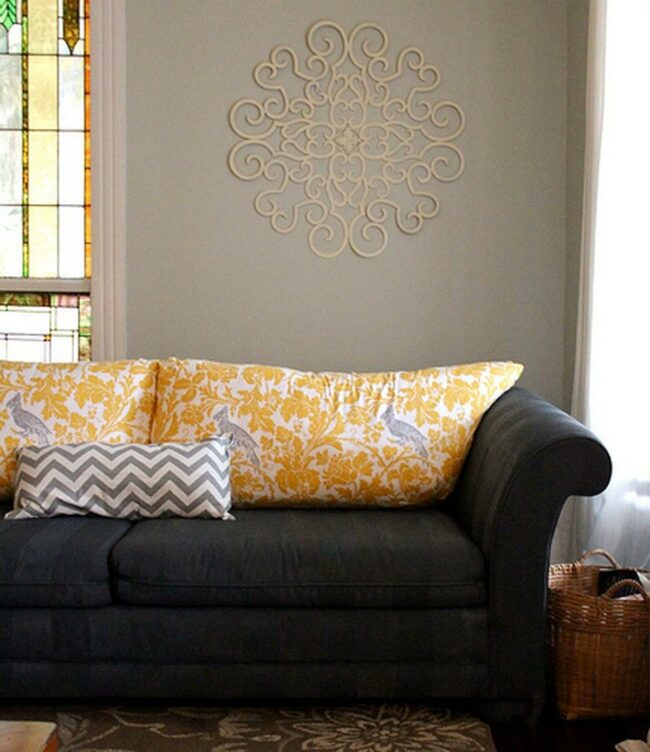 Yellow Punch Metal Accent