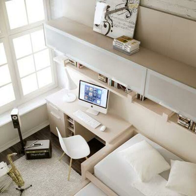 Bright White Workspace