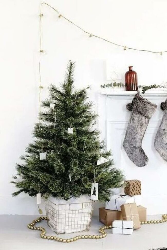 Green Tree White Tags