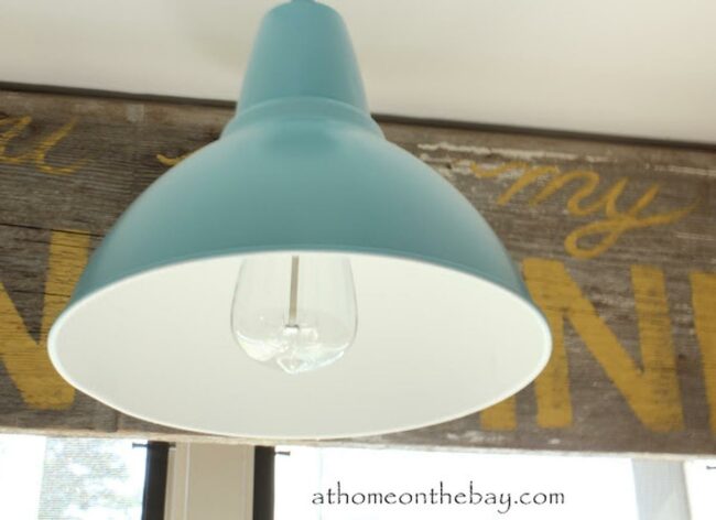 Blue Pendant Soft Illumination