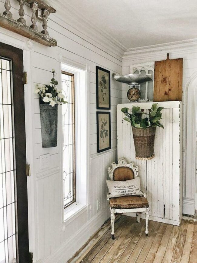 Vintage White Chair Corner