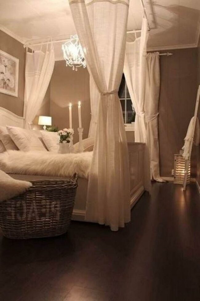 Golden Canopy Bedroom