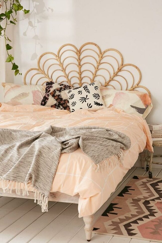Peach Rattan Sunshine Bedroom