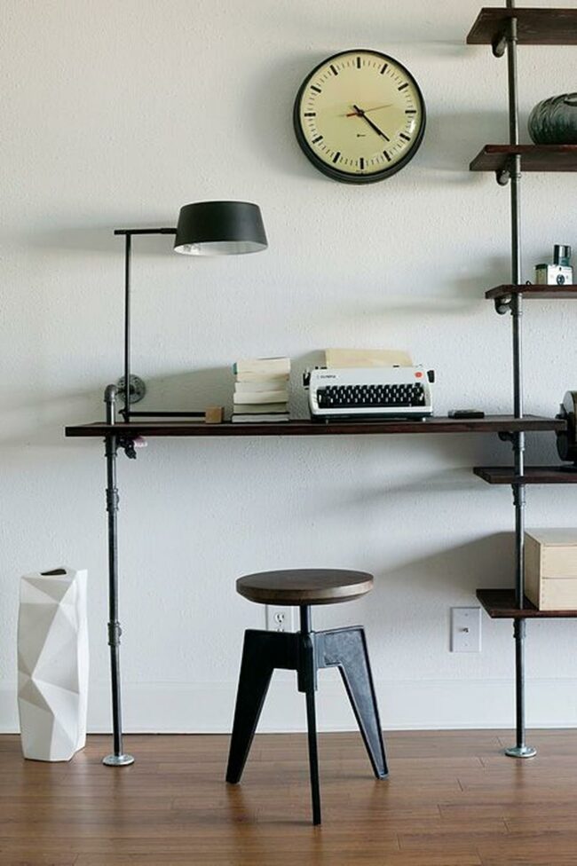 Vintage Typewriter Industrial Desk