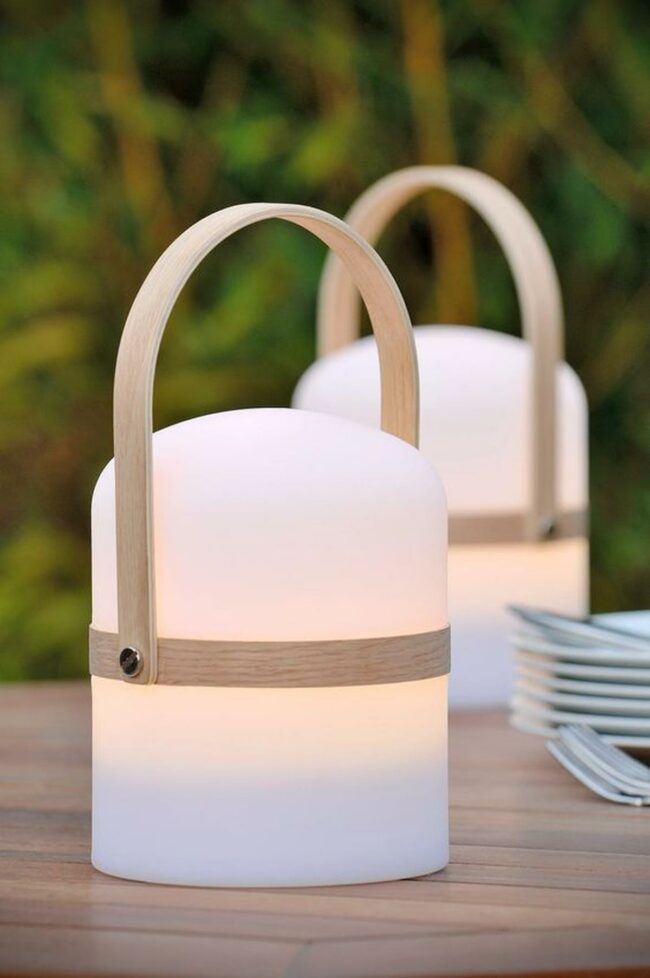 Soft Glow Wooden Lanterns