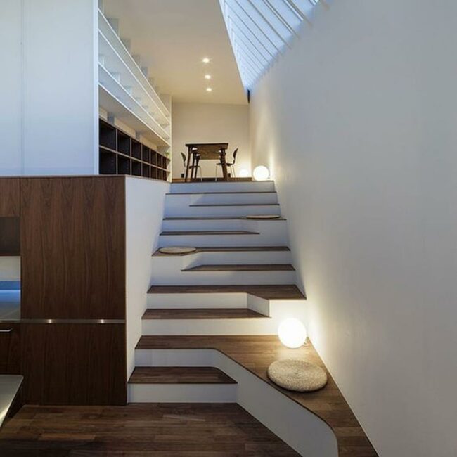 White Wood Stair