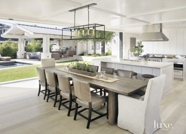 Light-Filled Wooden Dining