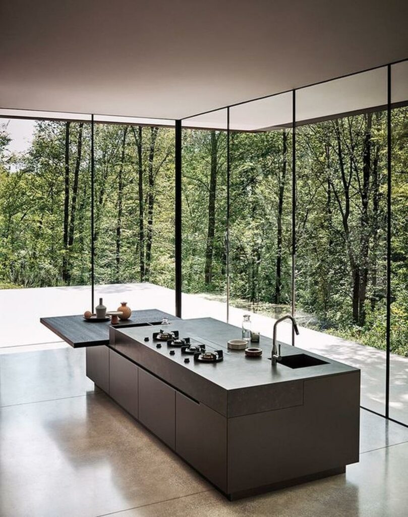 56 Breathtaking Kitchen Designs With A View