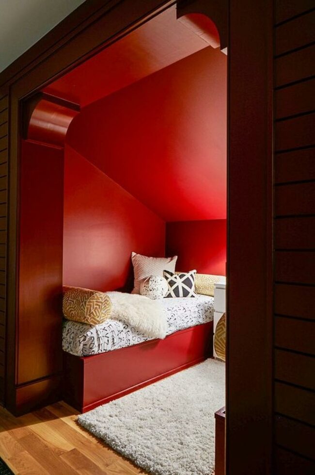 Red Corner Bedroom Sanctuary