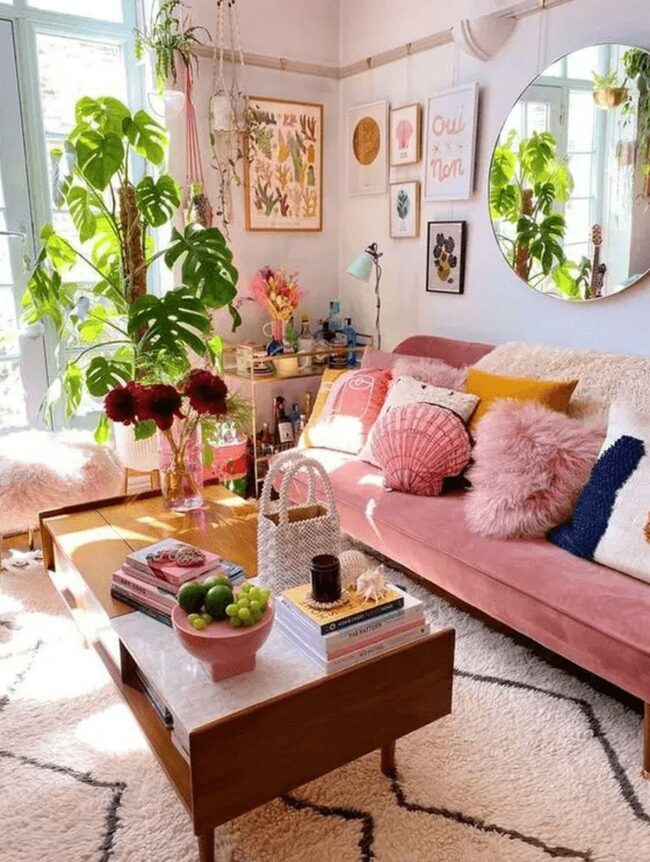 Green Sofa Sunlit Sanctuary