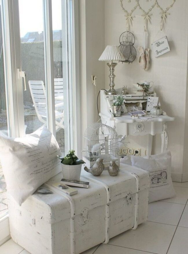 Whimsical White Vintage Corner