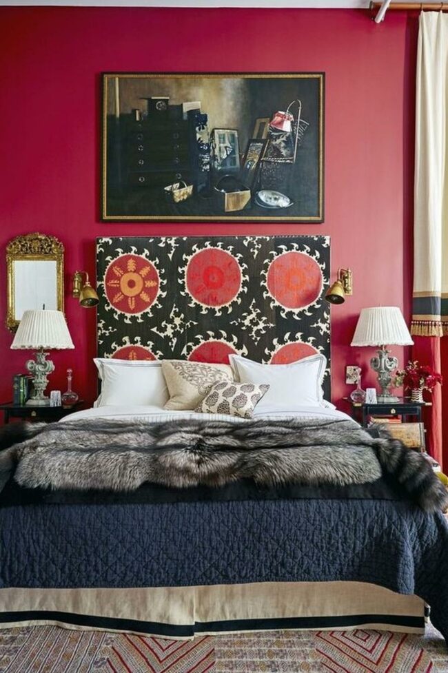 Red Circular Headboard Sanctuary