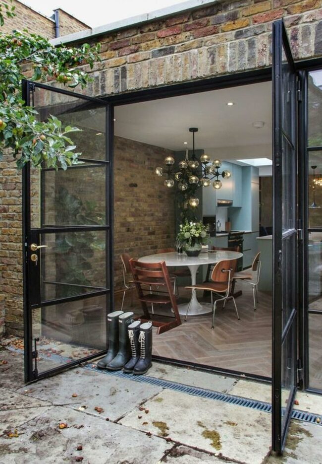 Brick Walls White Table