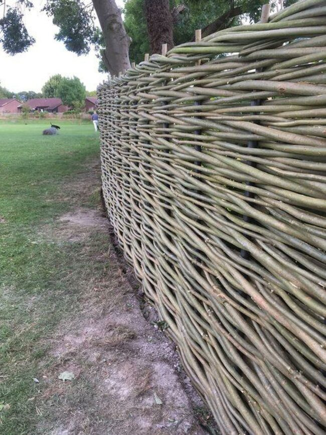 Woven Branch Fence Sanctuary