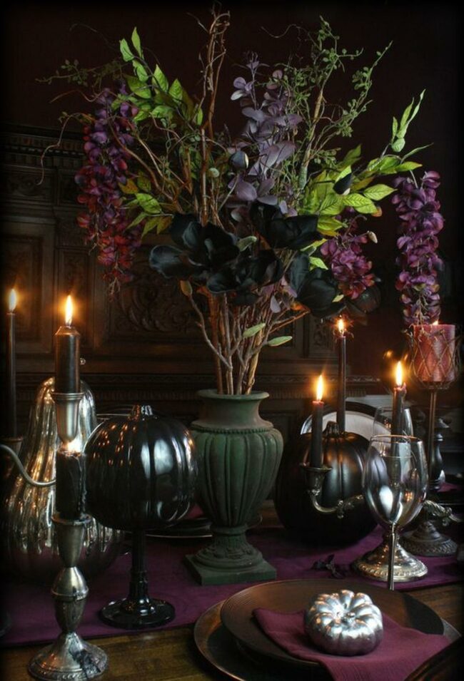 Moody Pumpkin Tablescape