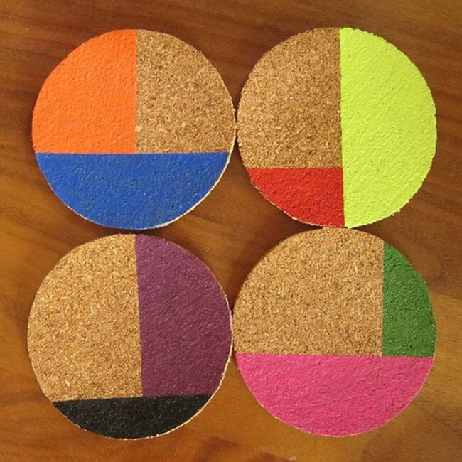 Colorful Cork Circle Splash