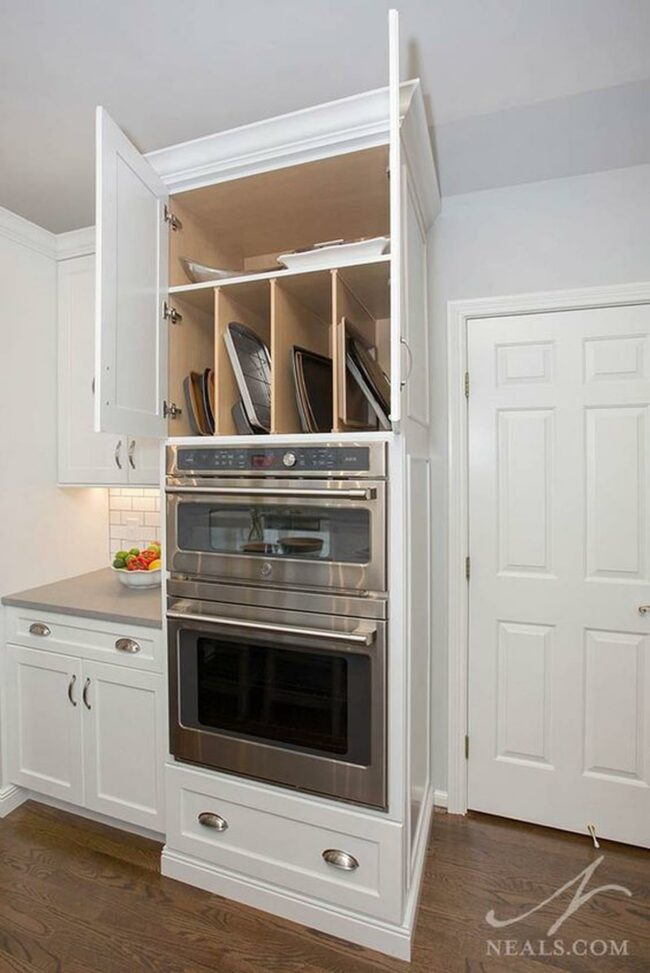 Bright White Double-Oven Kitchen