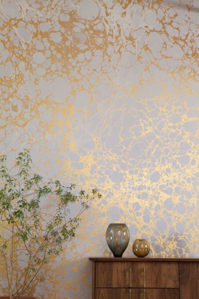 Gold Bubble Wall Backdrop