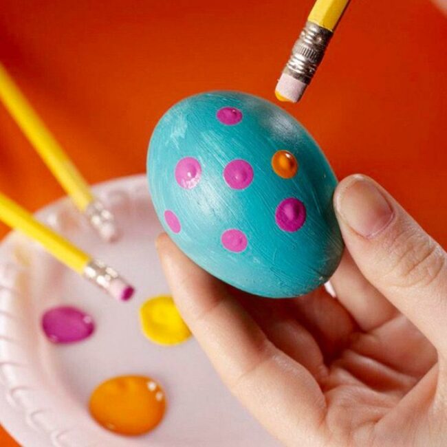 Dotted Blue Egg Celebration