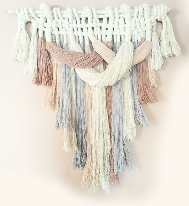 Soft Pink Braided Weave