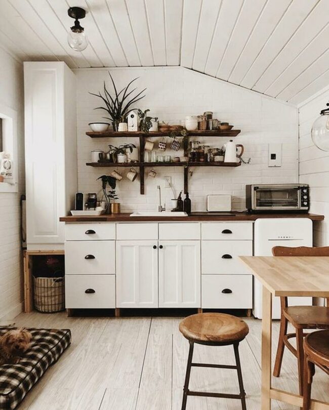 White Shiplap Kitchen Sanctuary