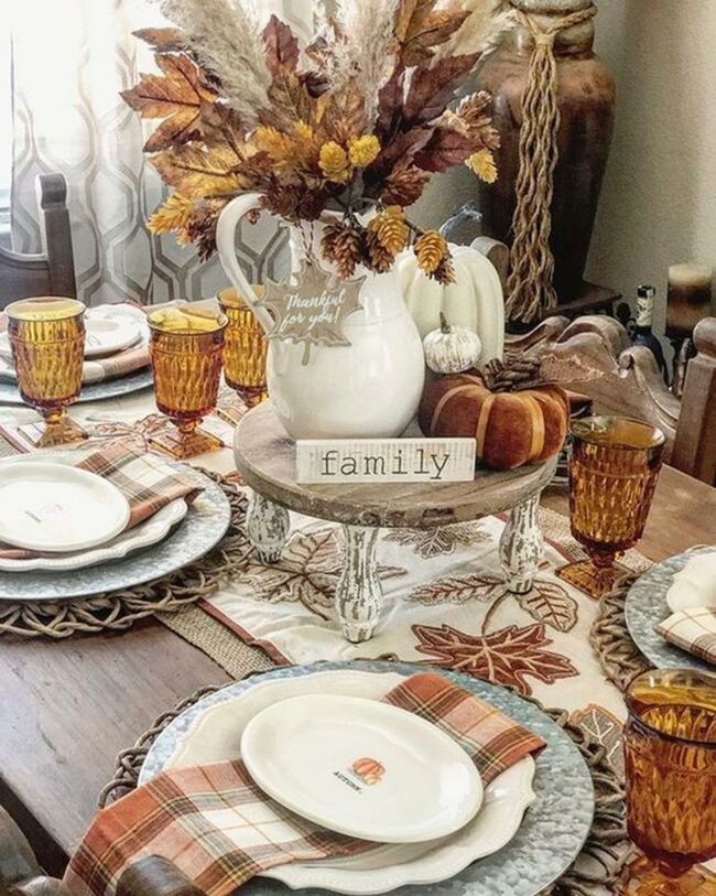Autumn Pumpkin Tablescape