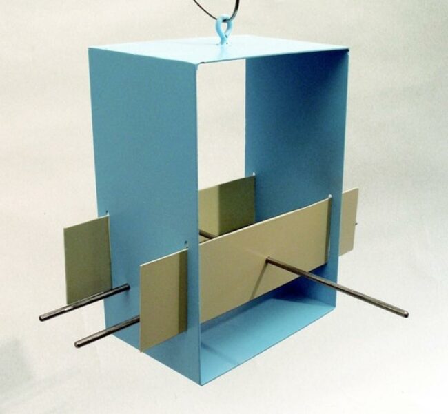 Light Blue Geometric Feeder