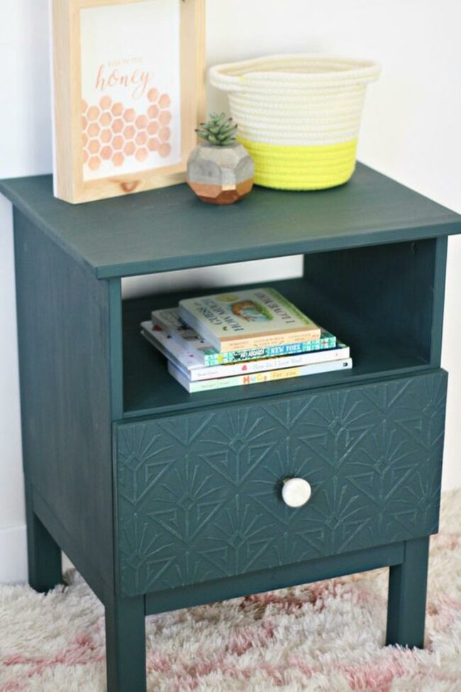 Emerald Geometric Side Table