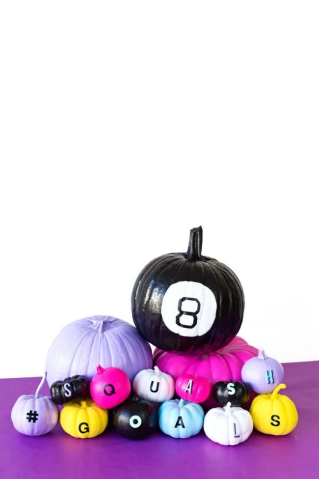 Colorful Pumpkin Hashtag